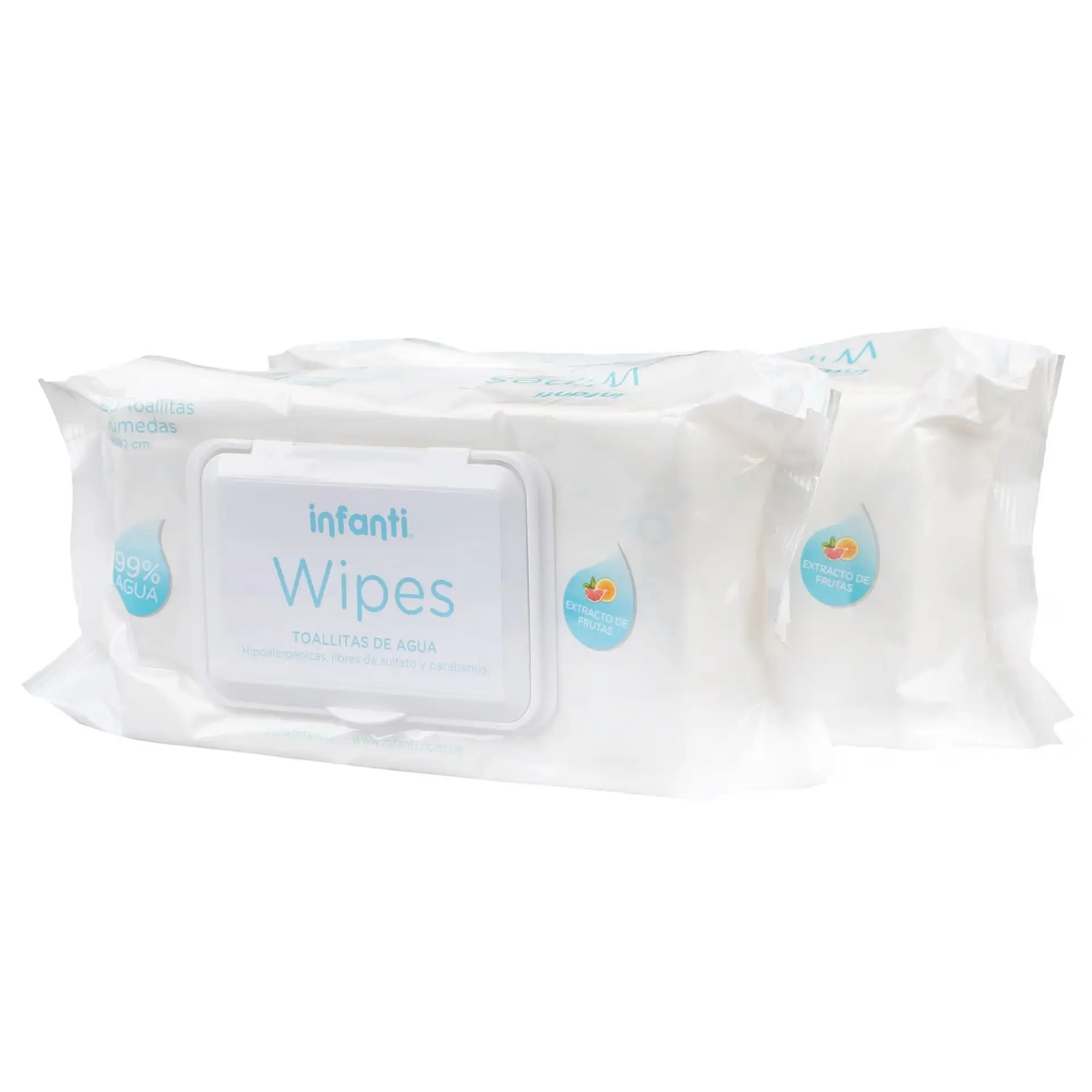 Toallitas Húmedas Infanti Water Wipes Pack 2x80 Un 2