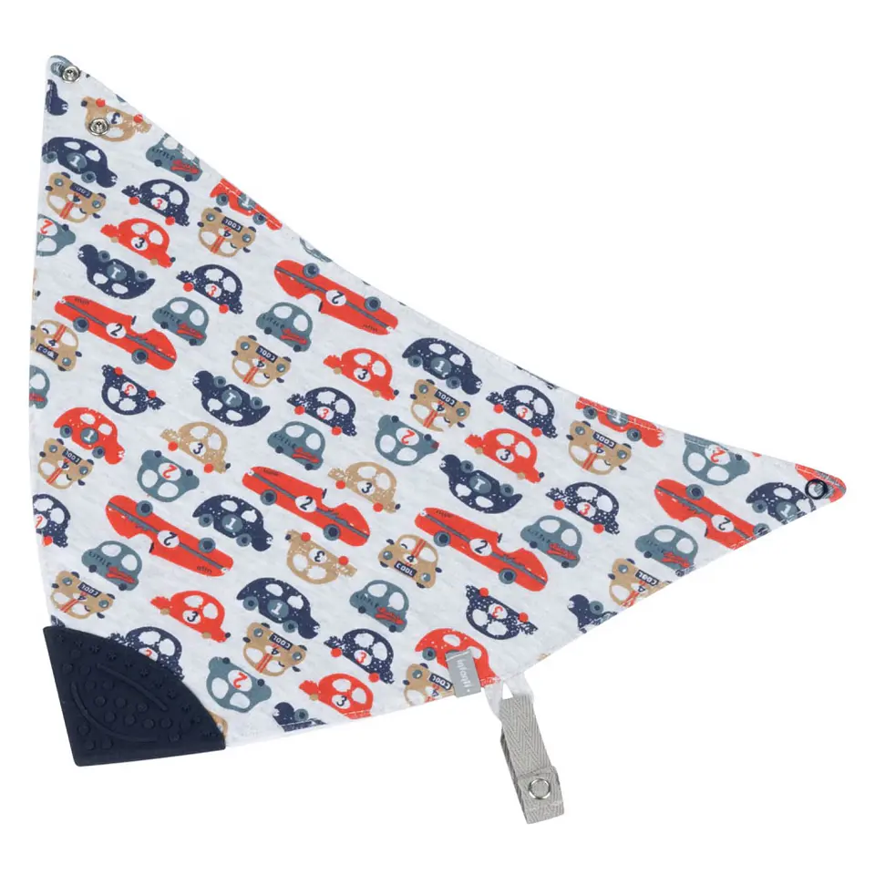 Babero con Mordedor Infanti Impermeable Autitos 1