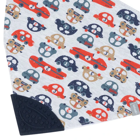 Babero con Mordedor Infanti Impermeable Autitos