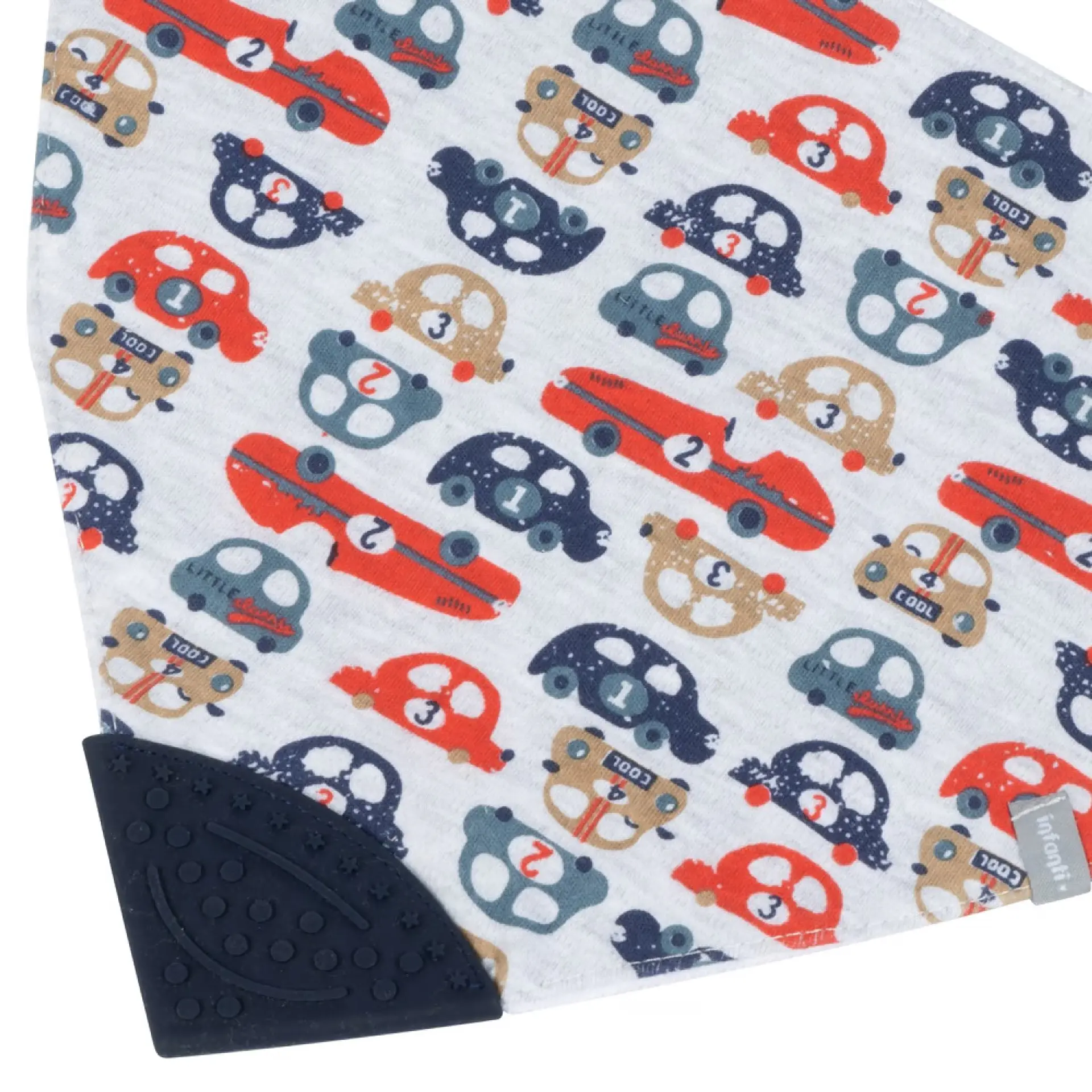 Babero con Mordedor Infanti Impermeable Autitos 2