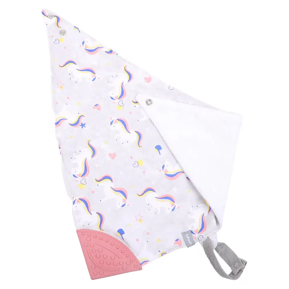 Babero con Mordedor Infanti Impermeable Unicornio 3