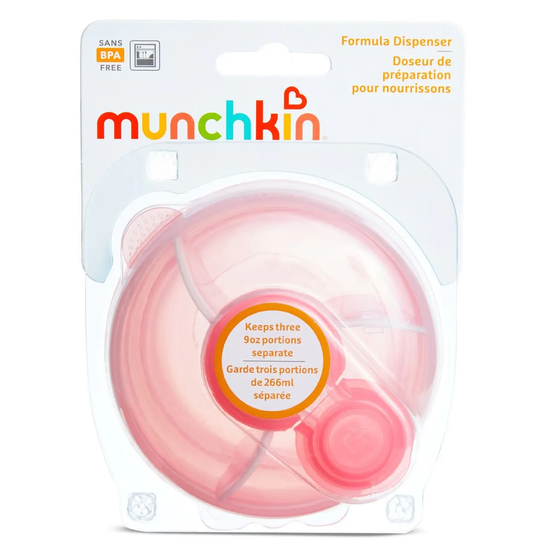 Dispensador de Leche Formula Munchkin Rosado 3