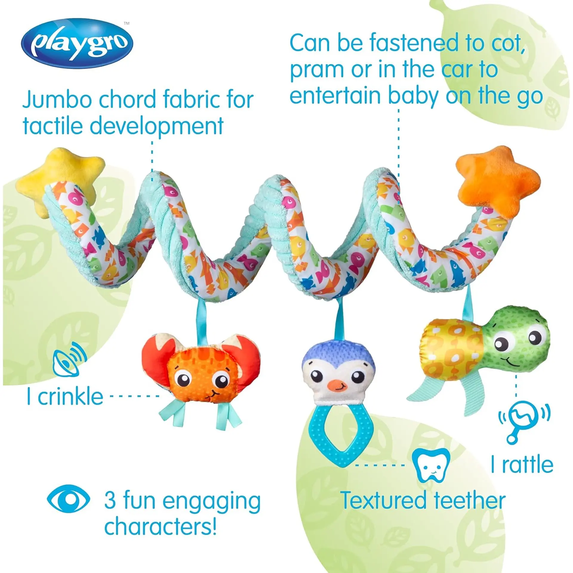 Espiral Para Coche Aventura En El Océano Playgro 3
