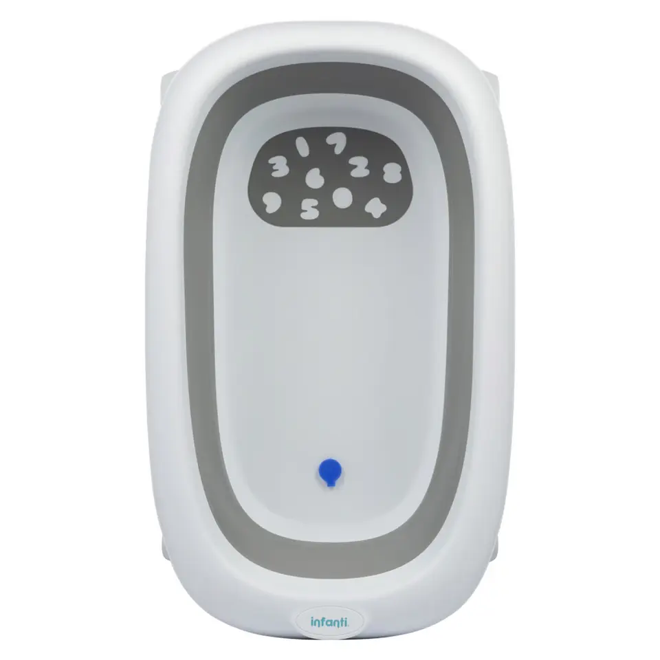 Tina Bañera Plegable Números Gris Infanti 3