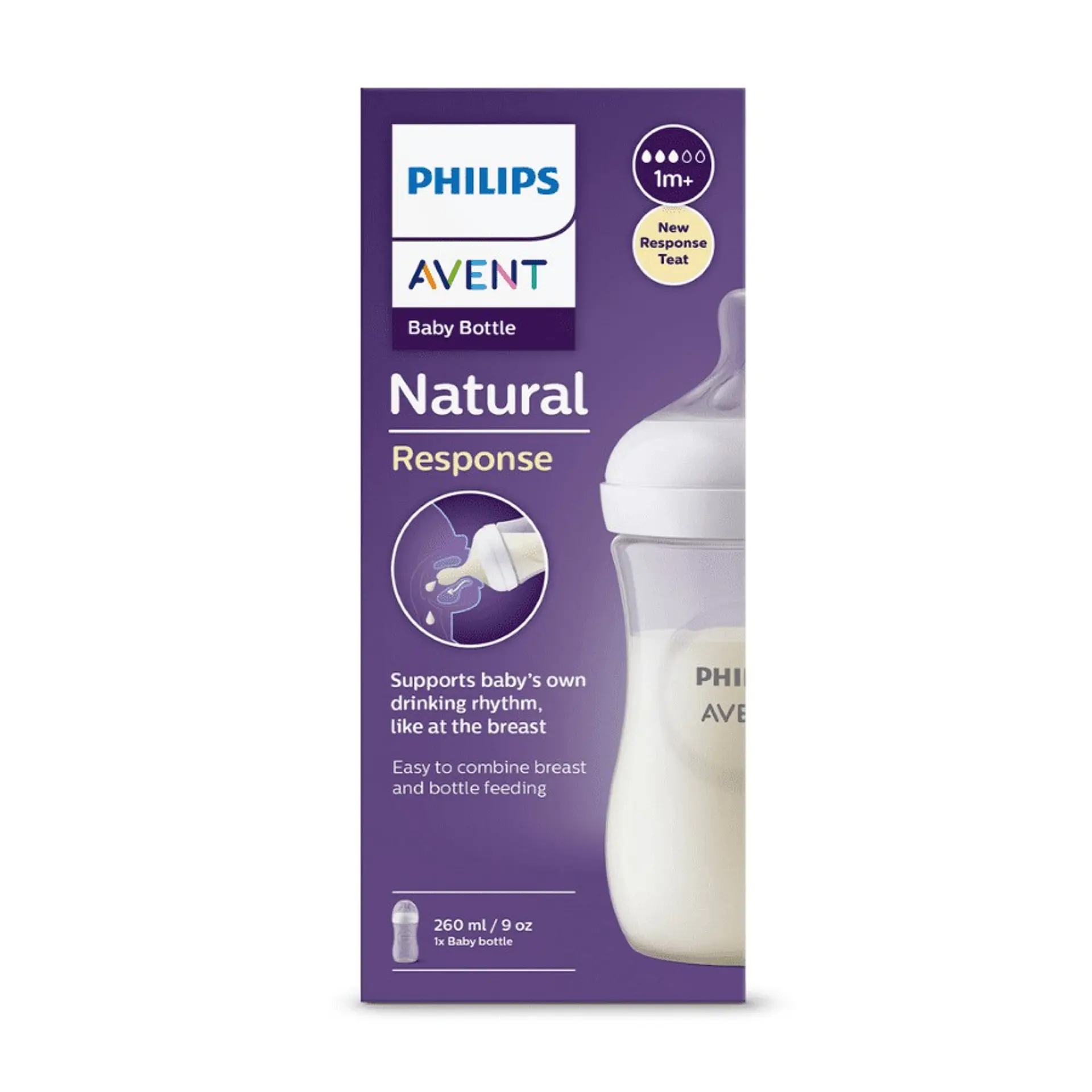 Mamadera Natural Response 260ml Avent SCY903/01 1m+ 7