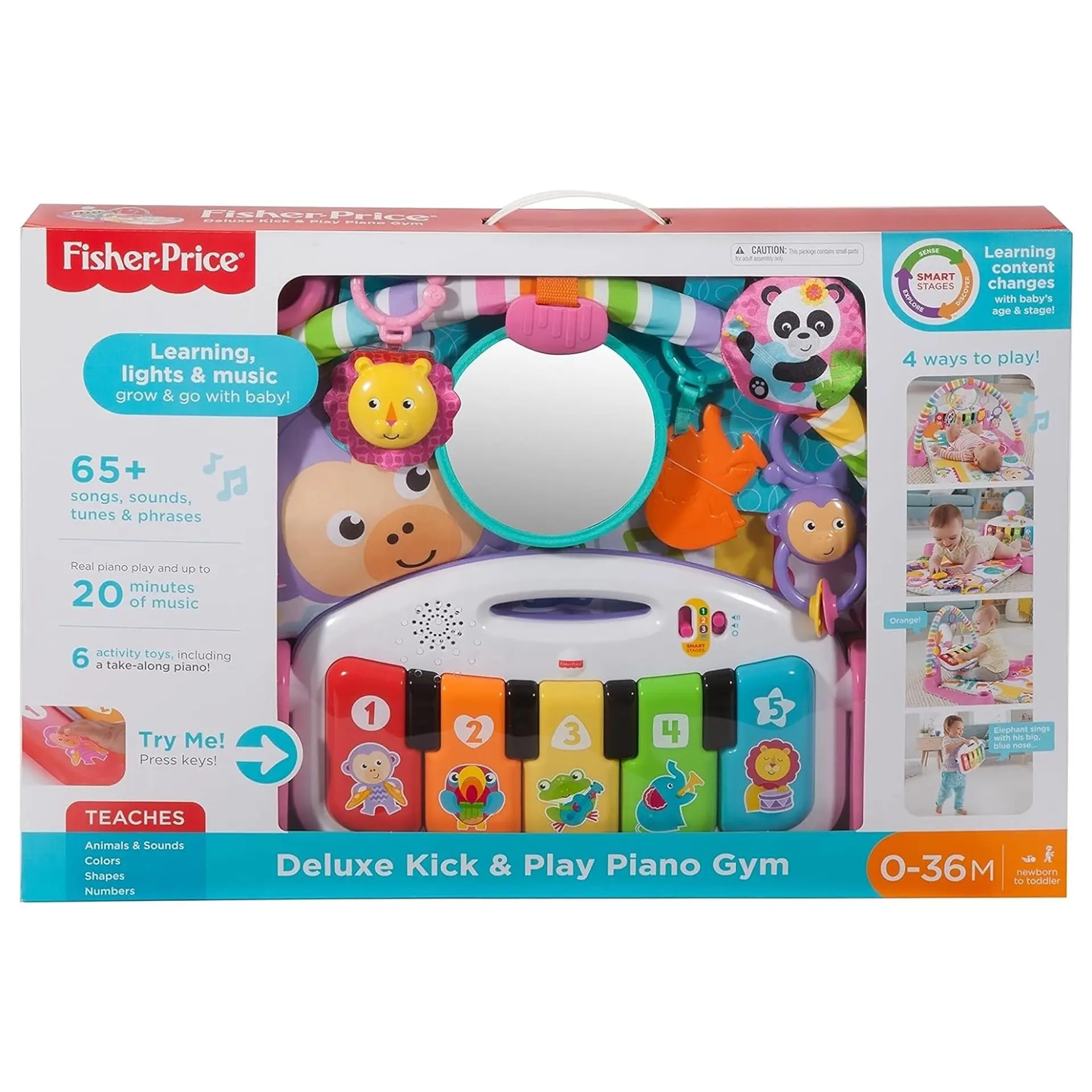 Gimnasio Piano Pataditas Musicales Fisher Price FWT26 2