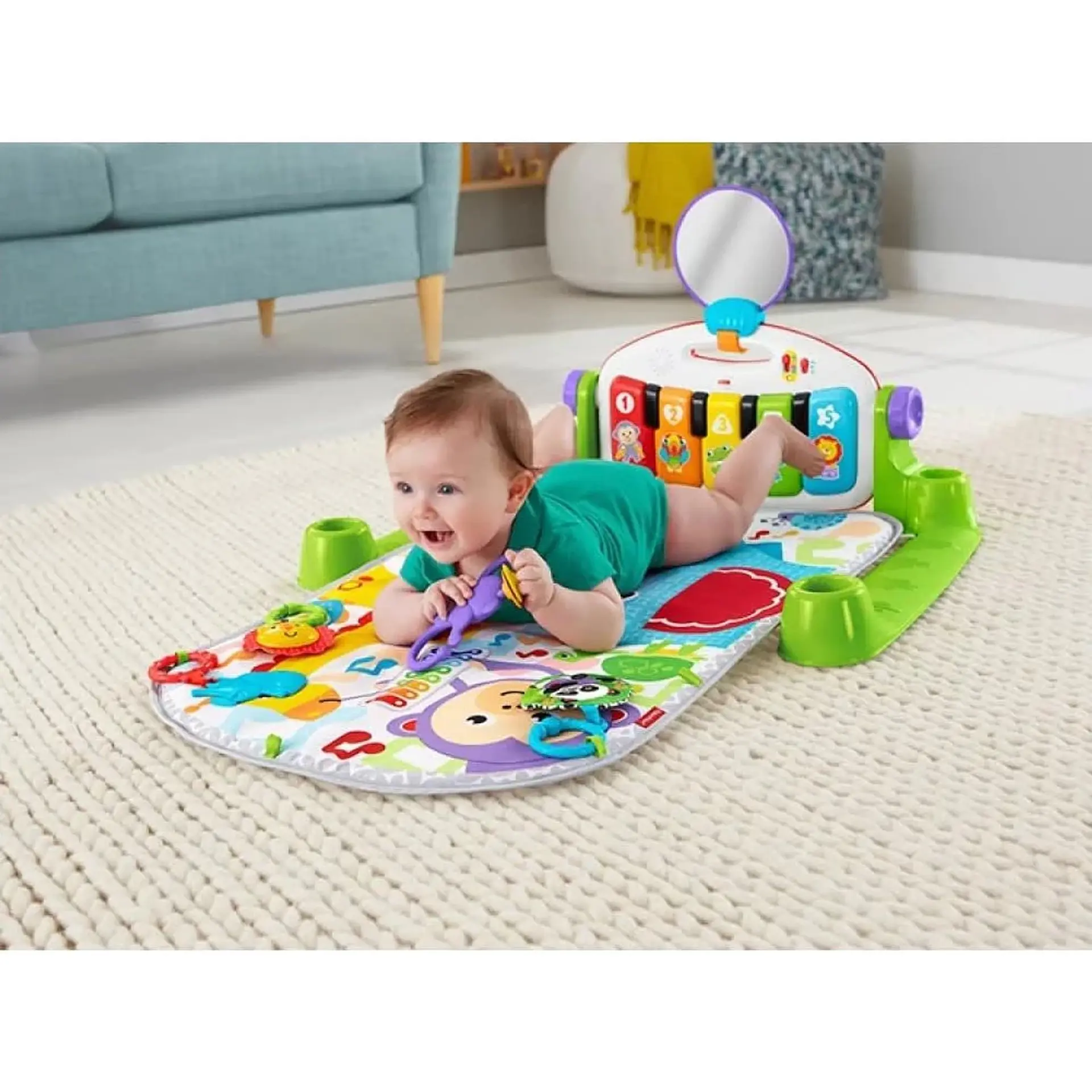 Gimnasio Piano Pataditas Musicales Fisher Price FWT21 4