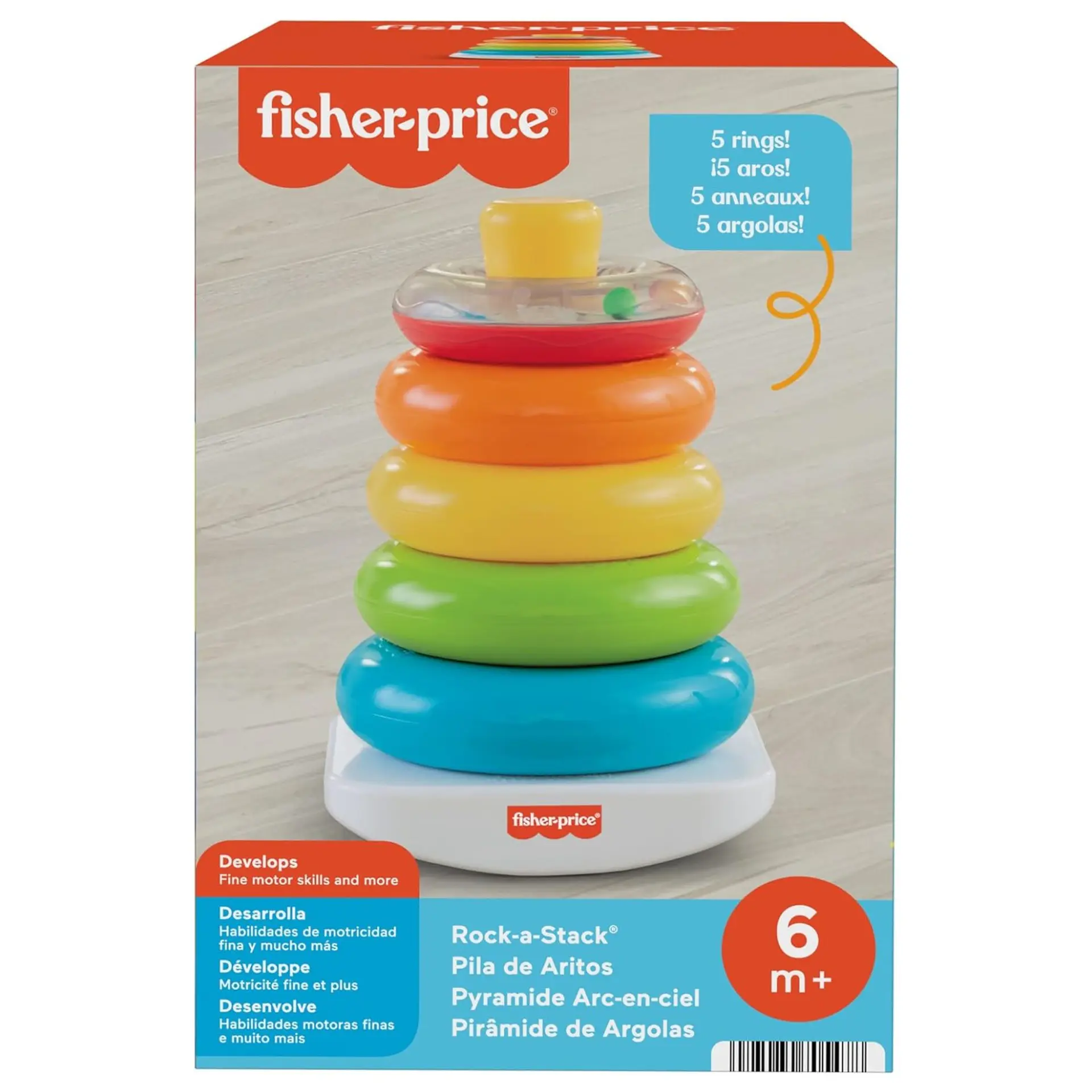 Argollas De Encaje Pirámide Balanceante Fisher Price N8248 2