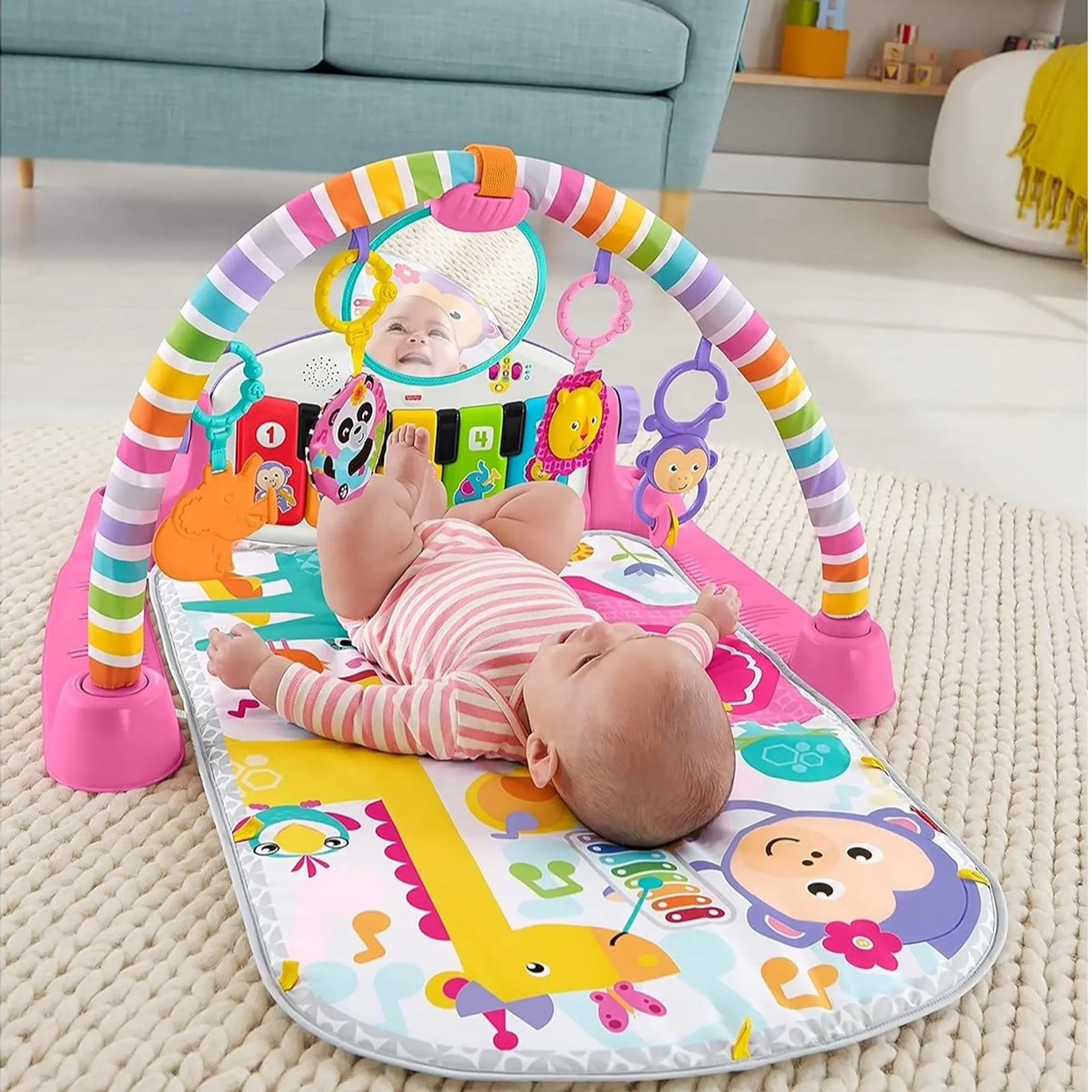 Gimnasio Piano Pataditas Musicales Fisher Price FWT26 7