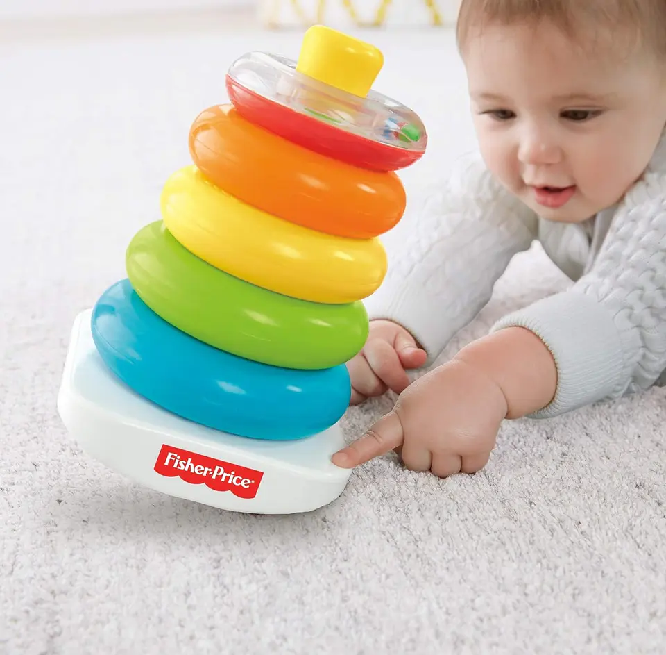 Argollas De Encaje Pirámide Balanceante Fisher Price N8248 4