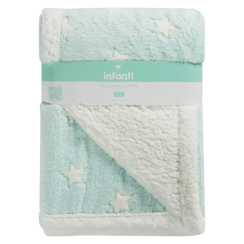 Frazada Cuna Infanti Verde 80x150cm 1