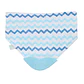 Babero Bandana con Mordedor Zigzag Bambino Celeste - Miniatura 2
