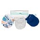 Pack 3 Mitones Para Bebe Bambino Azul - Miniatura 3