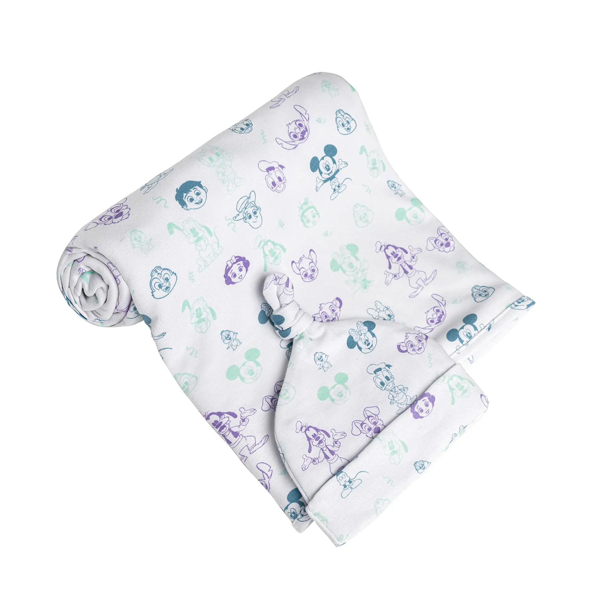 Set Mantita Envolvente y Gorrito Disney 100 1