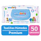 Toallitas Húmedas Emuwipes Premium 50 Un - Miniatura 1
