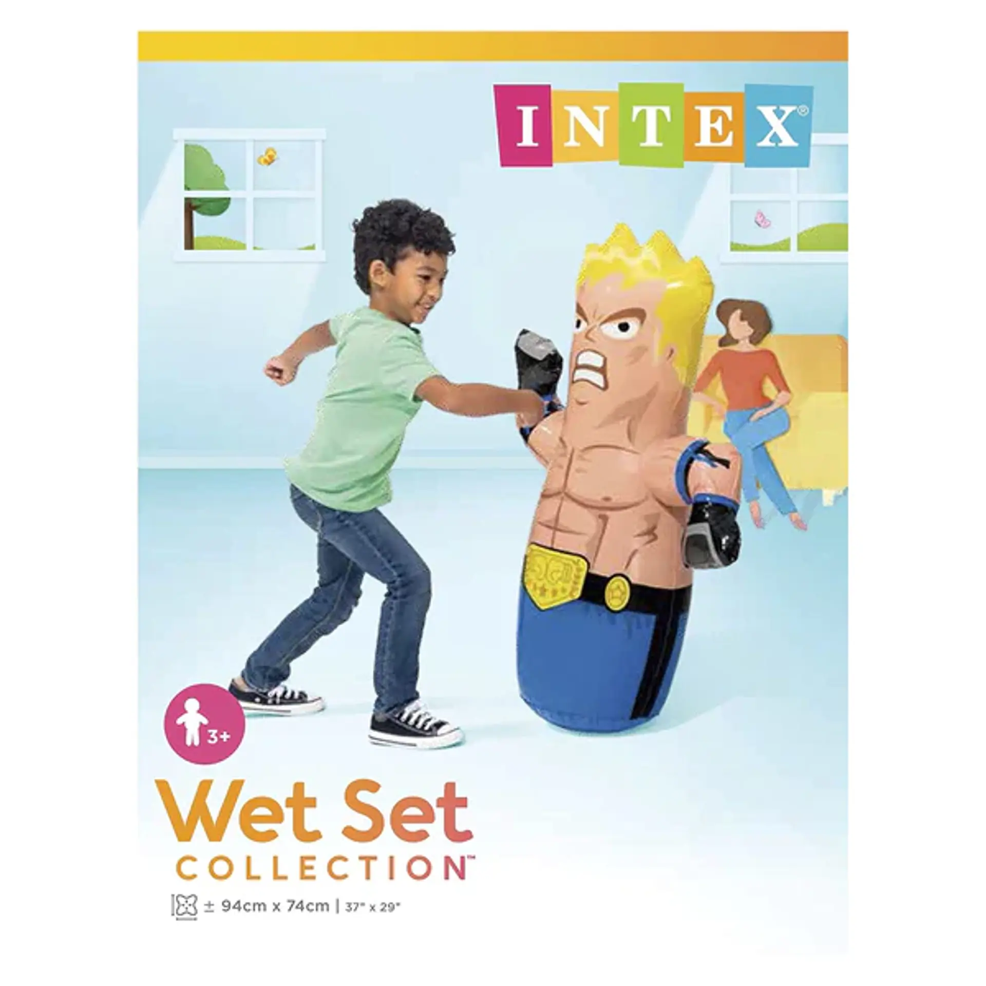 Mono Porfiado Inflable Intex Luchador Enmascarado 2