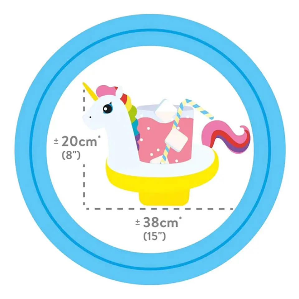 Pack 3 Posavasos Para Piscina Unicornio Intex 20x38 Cm 4