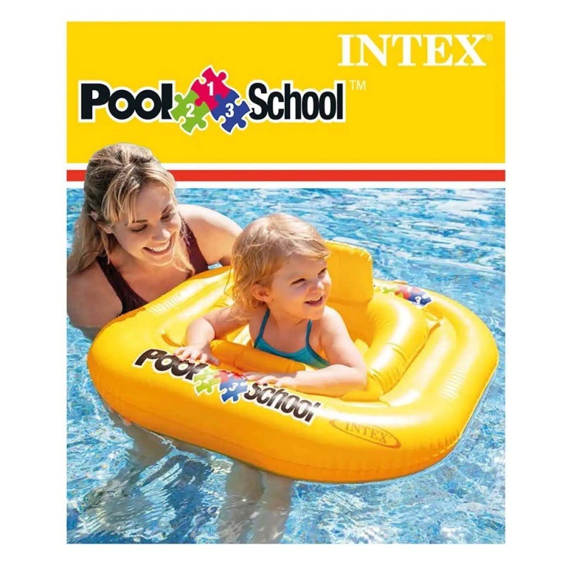 Flotador Delux Pool School Intex 56587 Cuadrado 4