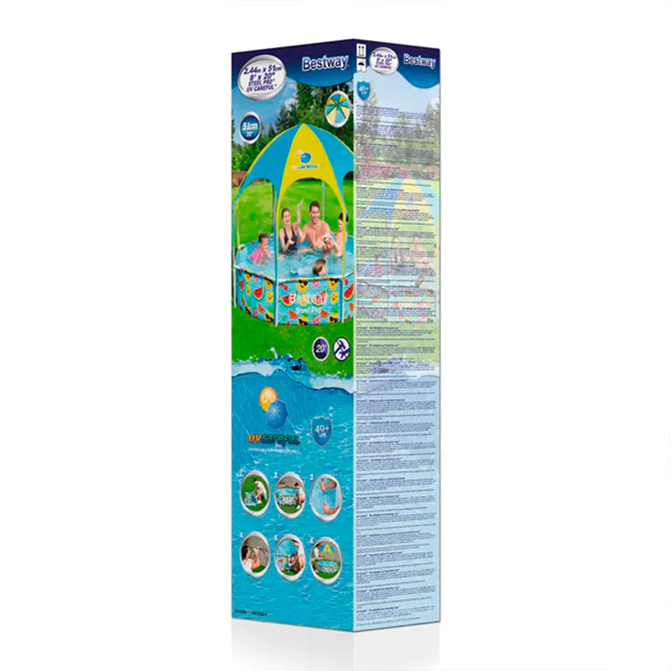 Piscina Estructural Con Techo Bestway Uv Careful Splash-in 5