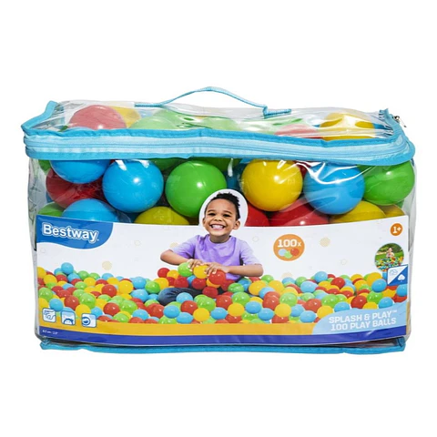 Pack 100 Pelotas Plasticas 6,5 Cms Bestway