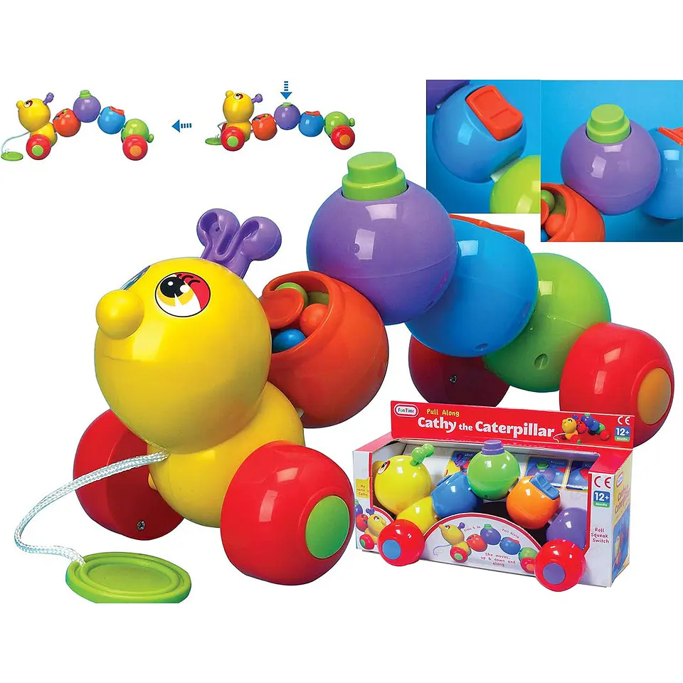 Juego de Arrastre Cathy la oruga Fun Time 3