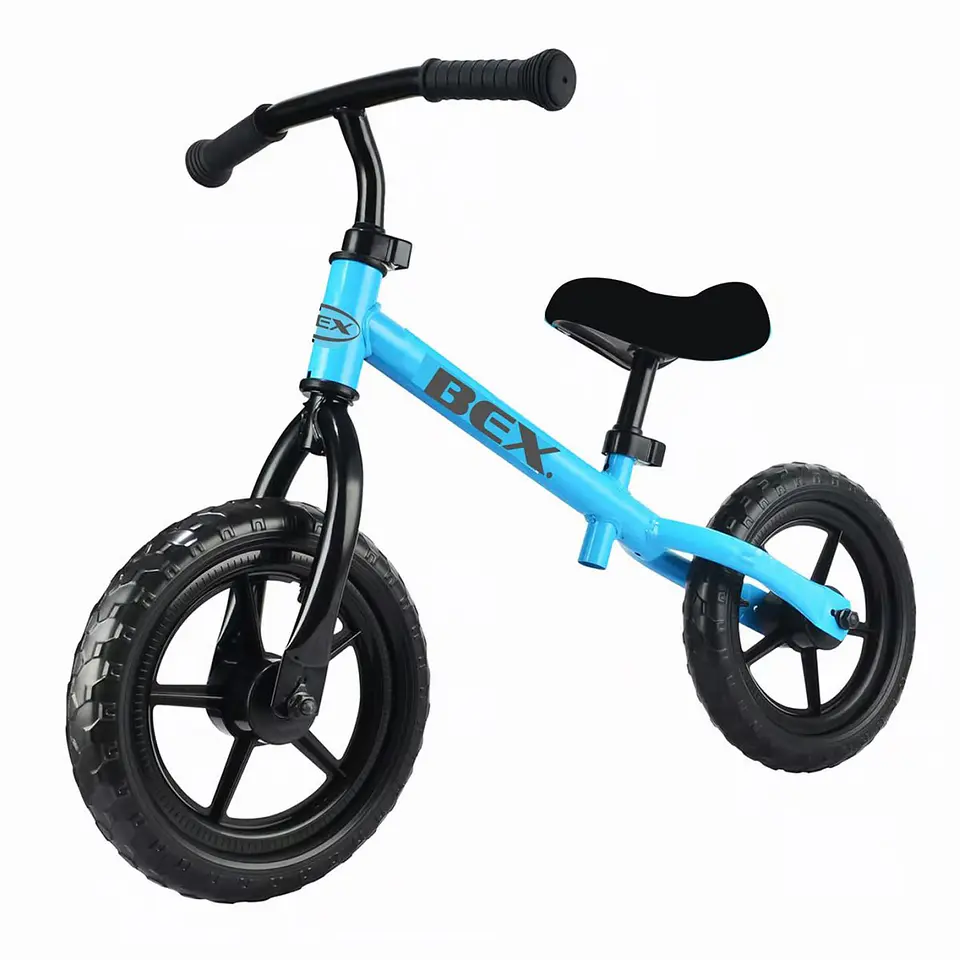 Bicicleta Acero Equilibrio Aprendizaje Sin Pedal Azul Bex 2