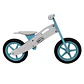 Bicicleta Madera Equilibrio Aprendizaje Sin Pedal Azul Bex - Miniatura 2