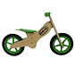 Bicicleta Madera Equilibrio Aprendizaje Sin Pedal Verde Bex - Miniatura 2
