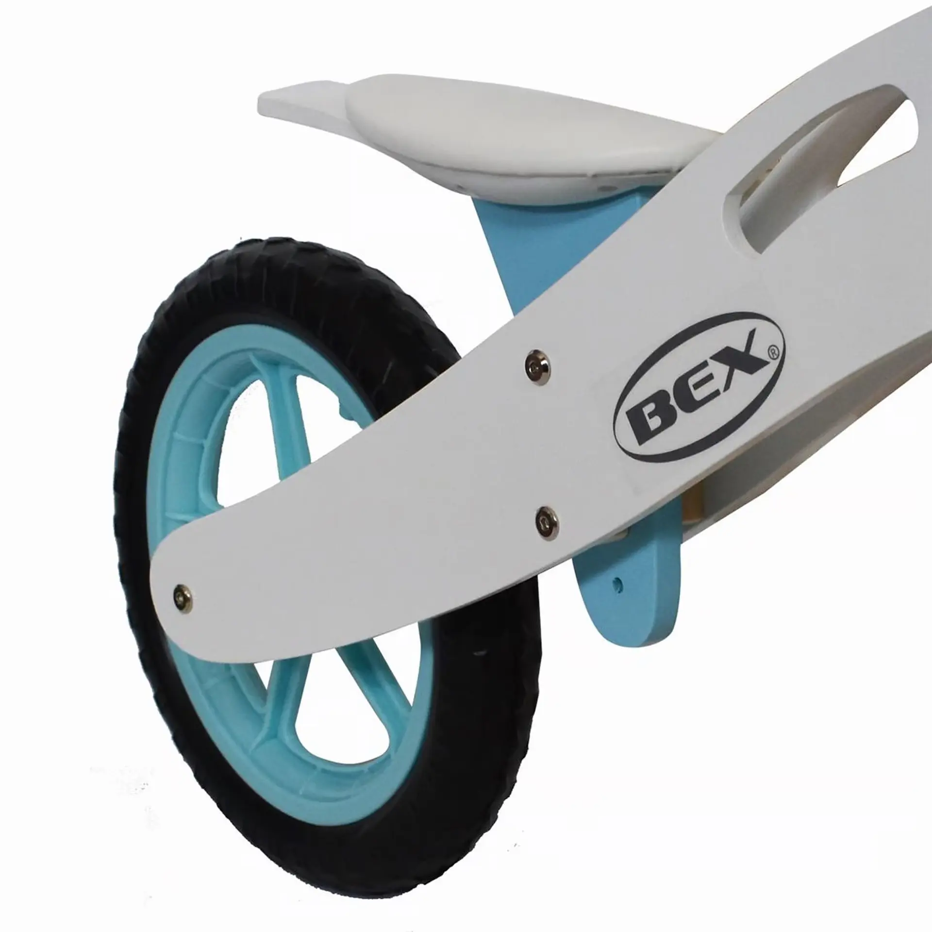 Bicicleta Madera Equilibrio Aprendizaje Sin Pedal Azul Bex 4
