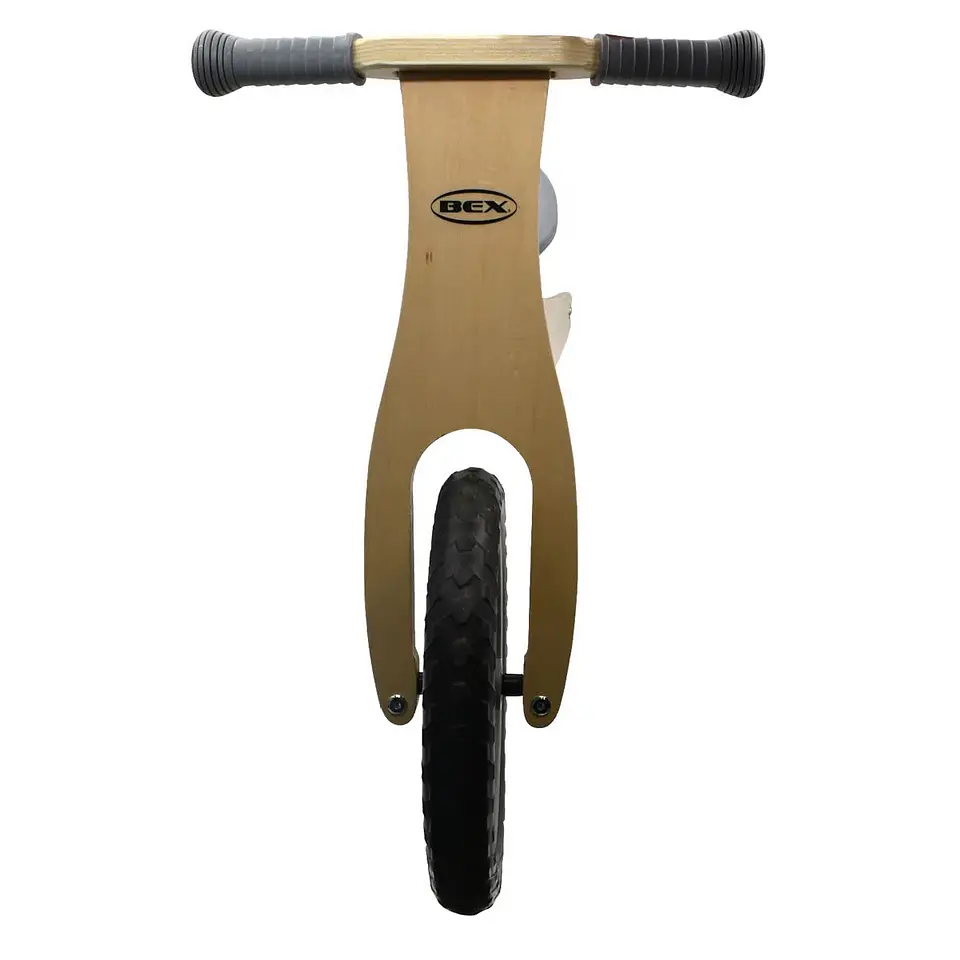 Bicicleta Madera Equilibrio Aprendizaje Sin Pedal Gris Bex 3