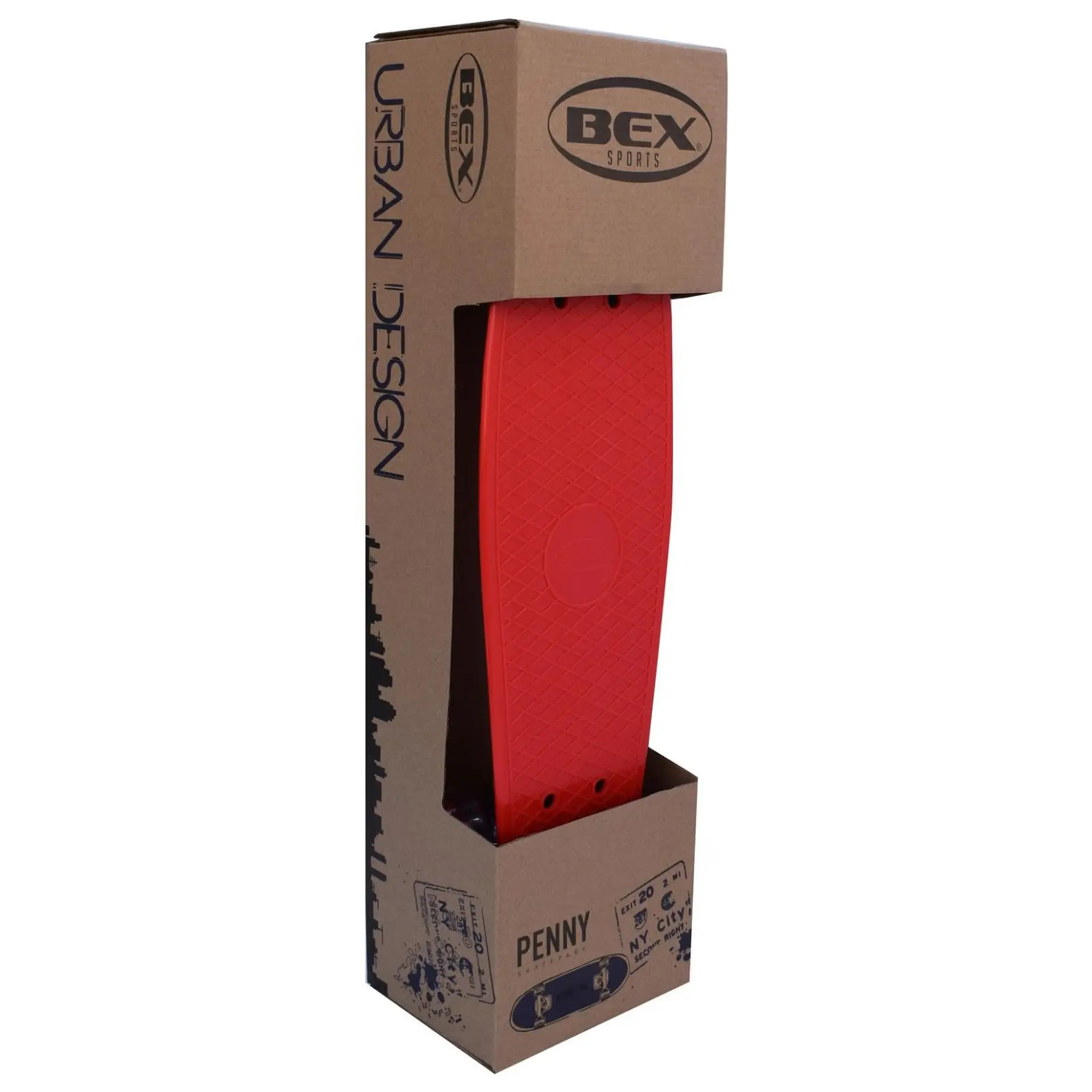 Skate Patineta Penny 56 Cm Rojo Bex 3
