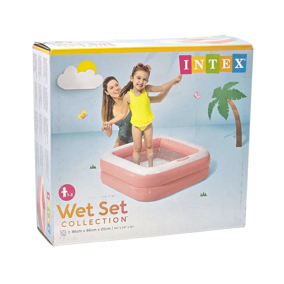Piscina Inflable para Niños Intex 86x86x25cm 57100NP Rosa 3