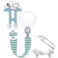 Prendedor Mam Porta Chupete Clip Cobertor Verde/Gris - Miniatura 1