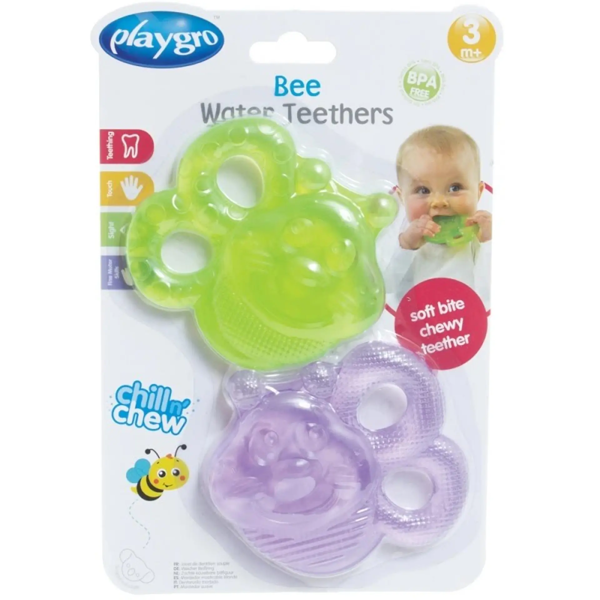Pack Mordedor De Agua Abeja Playgro 3