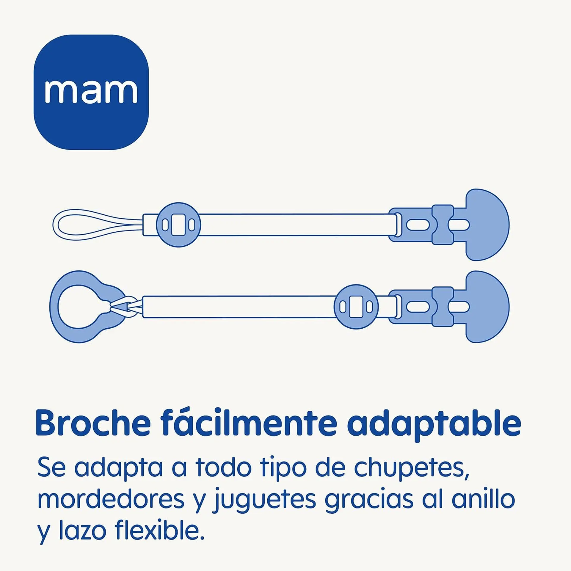 Prendedor Mam Porta Chupete Clip Cobertor Rosado 7