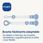 Prendedor Mam Porta Chupete Clip Cobertor Rosado - Miniatura 7