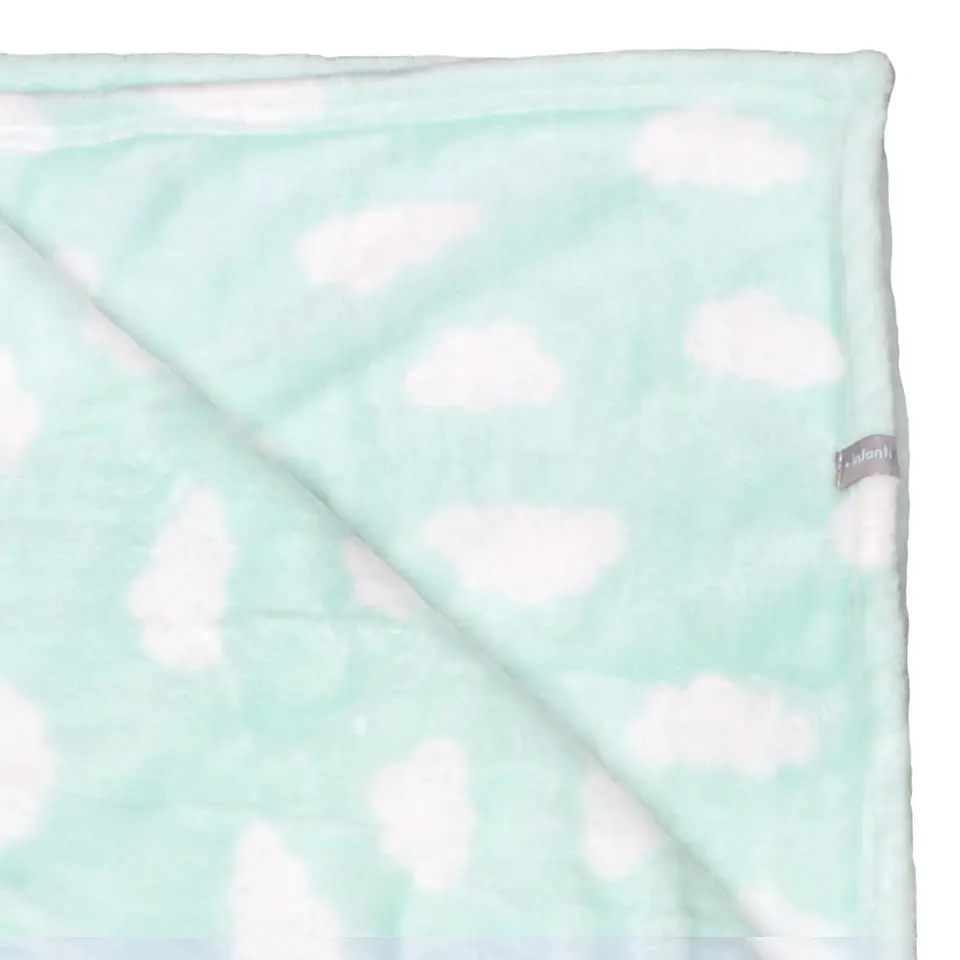Pack 2 Mantas Unisex Infanti Verde/Gris 2