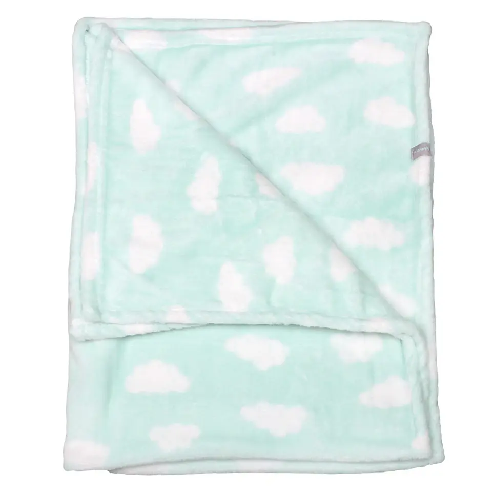Pack 2 Mantas Unisex Infanti Verde/Gris 3