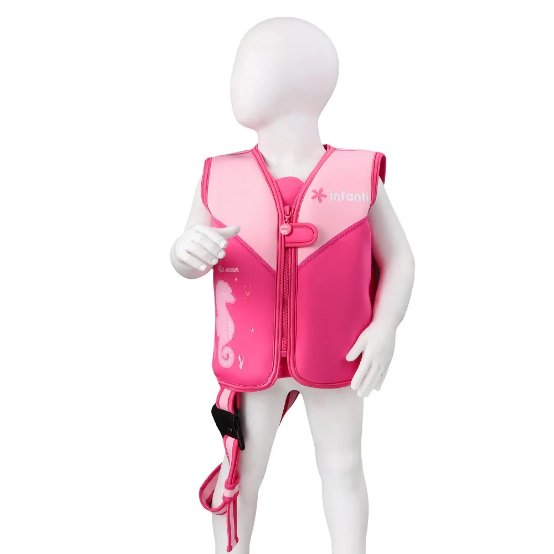 Chaleco Flotador S25 Caballito de Mar Rosa para Niña Infanti 1