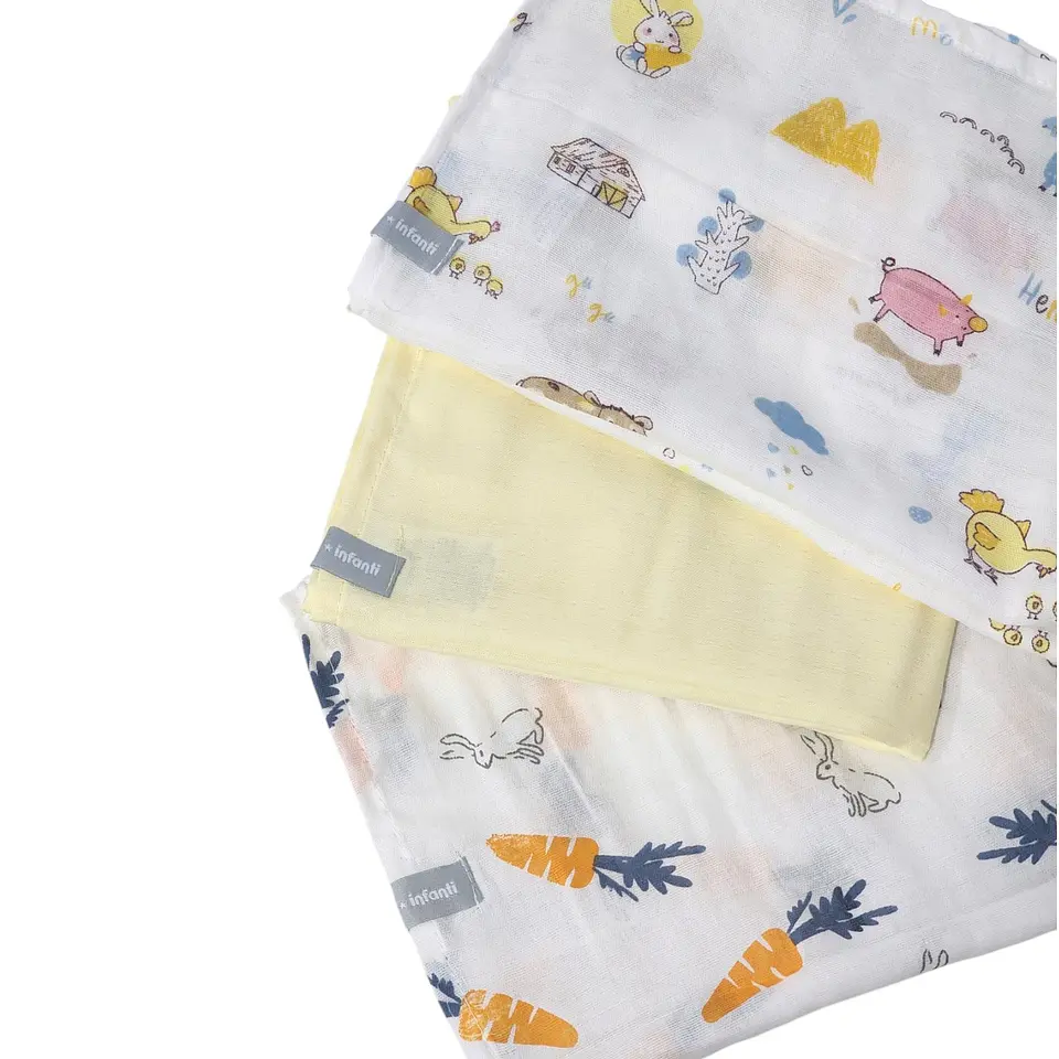 Pack 3 Tutos Infanti Amarillo 75x75cm  1