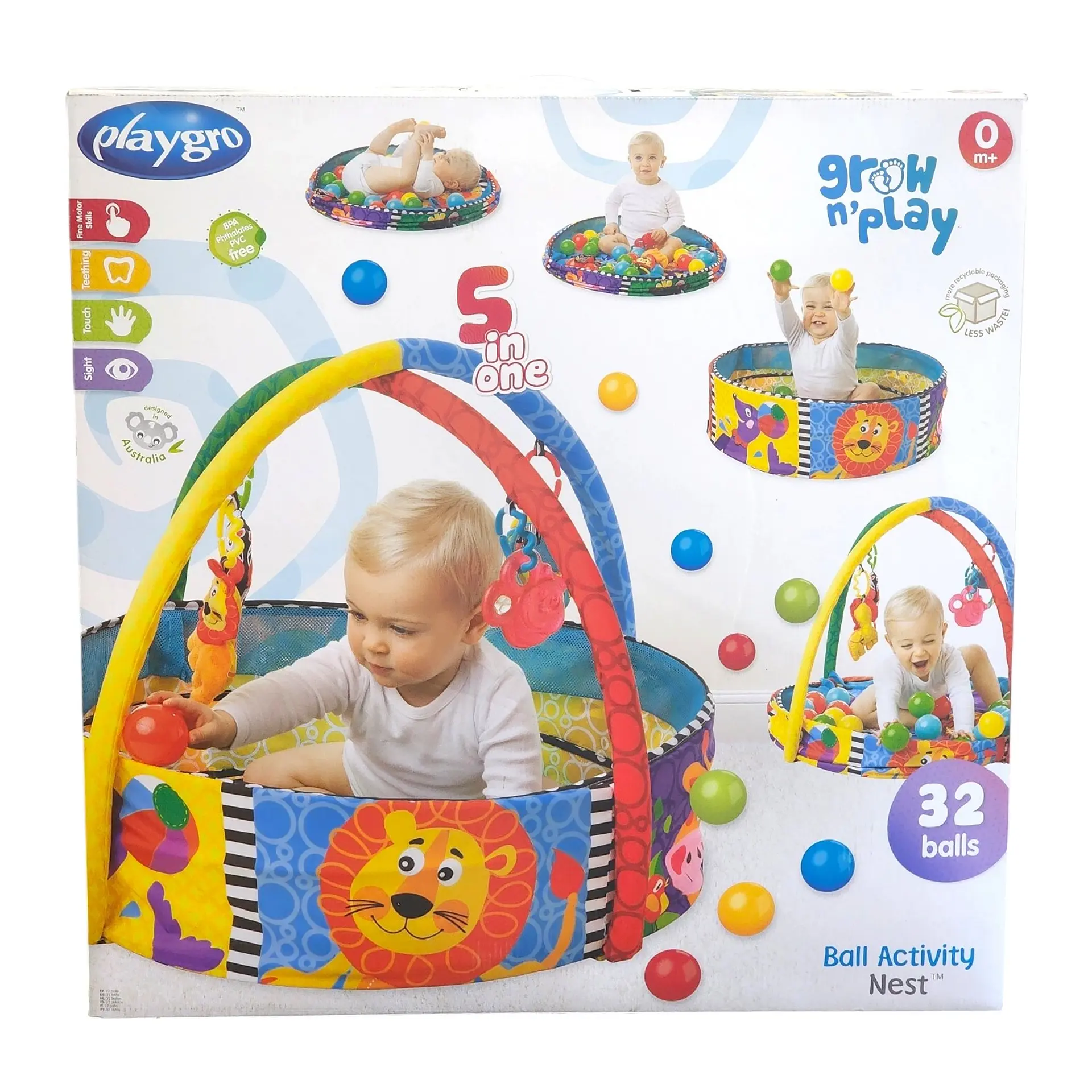 Gimnasio y Piscina de Juego Didáctico 5 en 1 Playgro 0184007 10