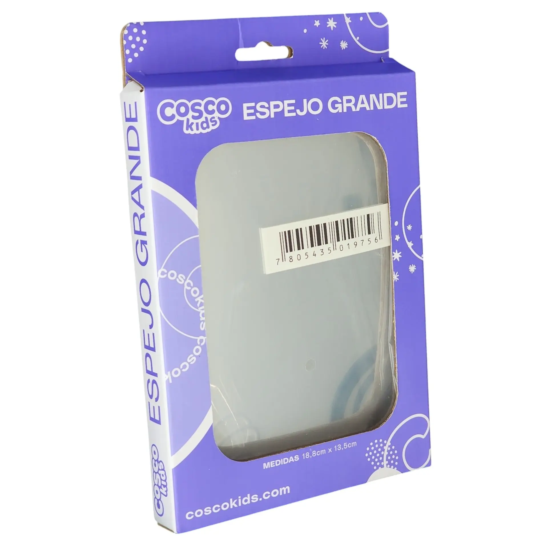 Espejo Retrovisor Convexo Inastillable Infantil Cosco 18,8cm 6