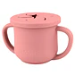 Vaso Silicona 2 en 1 con asas y bombilla 225ml Infanti Rojo - Miniatura 2