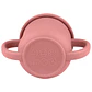 Vaso Silicona 2 en 1 con asas y bombilla 225ml Infanti Rojo - Miniatura 3