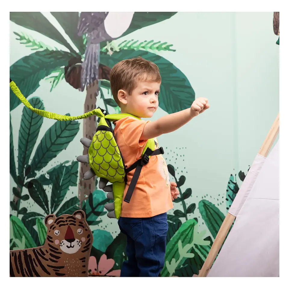 Mochila  Infanti con Arnés de Seguridad Dinosaurio 4