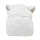 Frazada Poncho Manta Con Capucha Sherpa Infanti Blanco - Miniatura 1