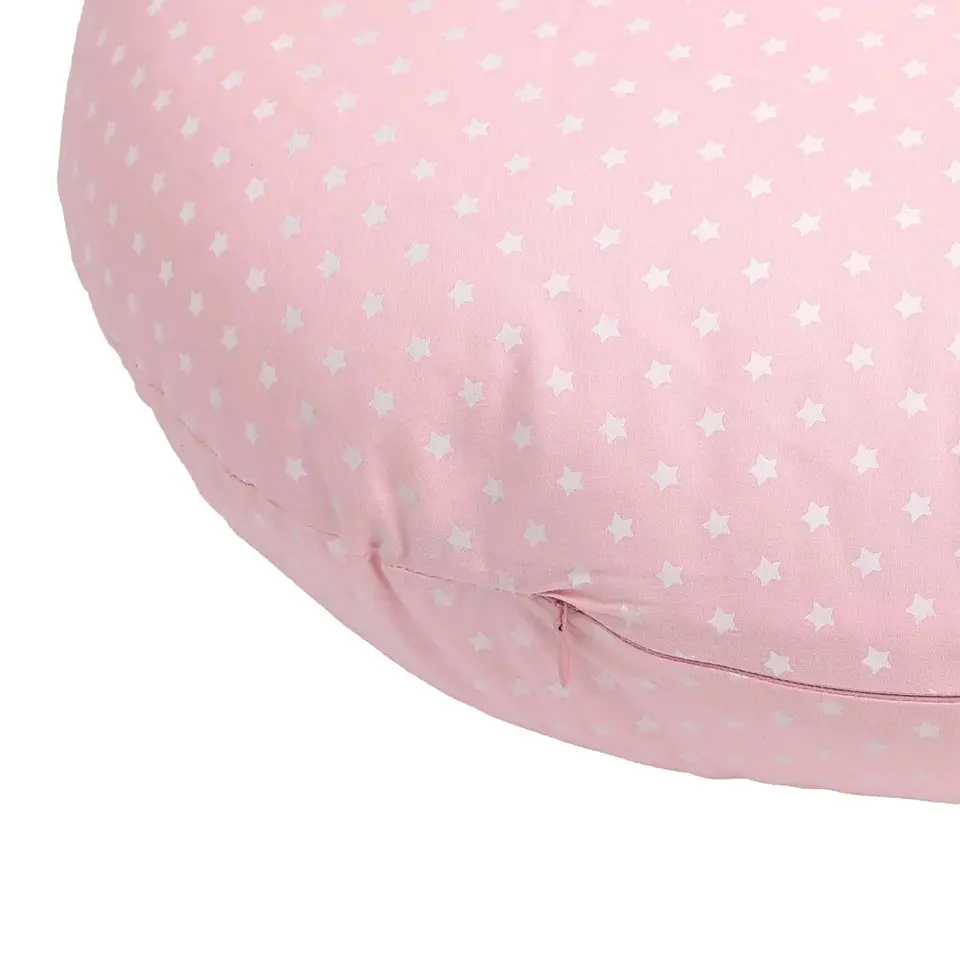 Cojín de Lactancia Alimentación Rosa Estrellas Infanti 4