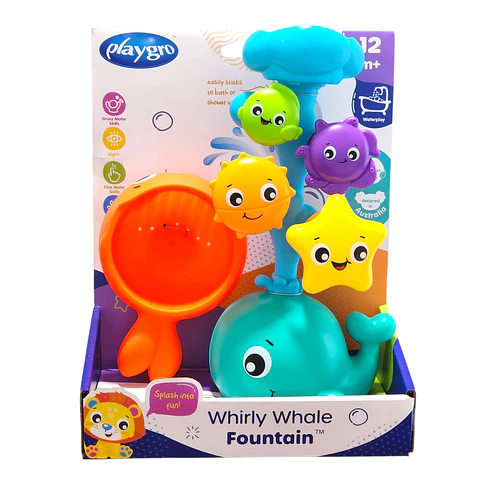 Juguete Fuente Ballena Remolino para el baño Playgro