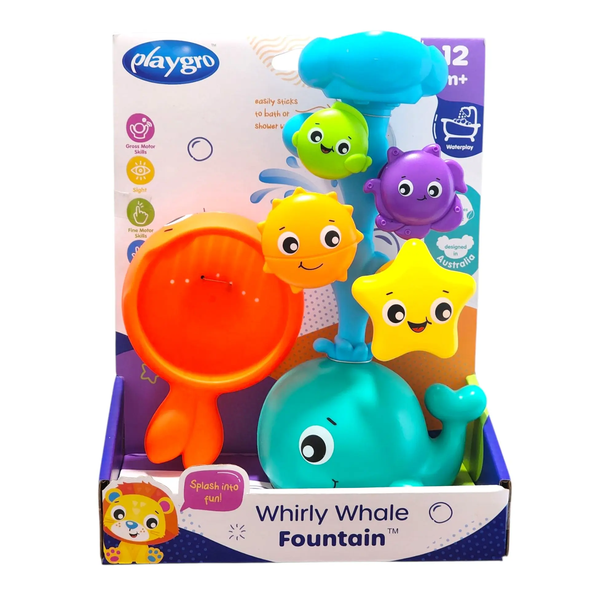 Juguete Fuente Ballena Remolino para el baño Playgro 1