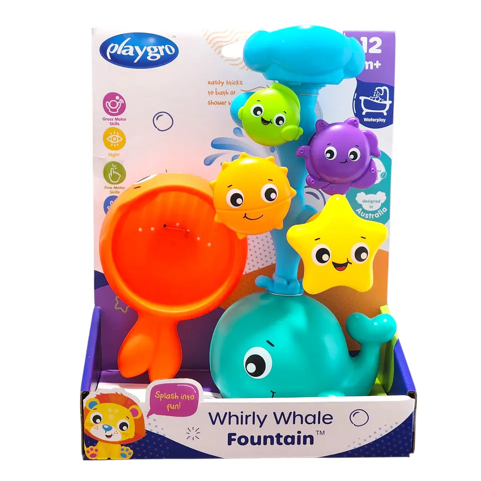 Juguete Fuente Ballena Remolino para el baño Playgro 1